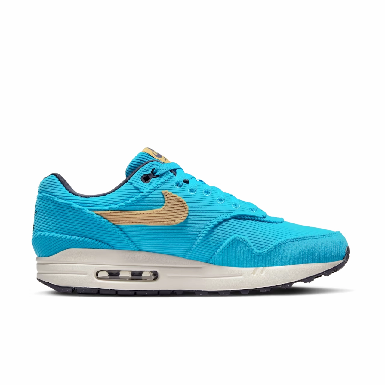 Nike Air Max 1 FB8915-400 Men 8 Corduroy Baltic Blue White Running Shoes GBNC232