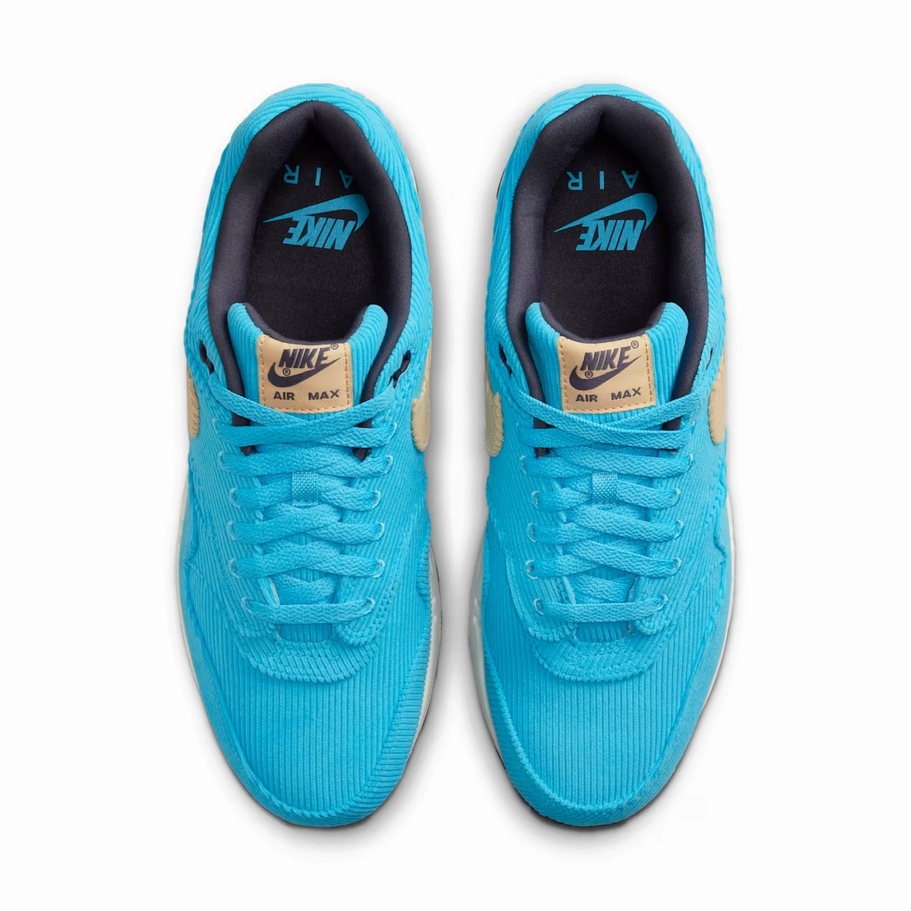 Nike Air Max 1 FB8915-400 Men 8 Corduroy Baltic Blue White Running Shoes GBNC232