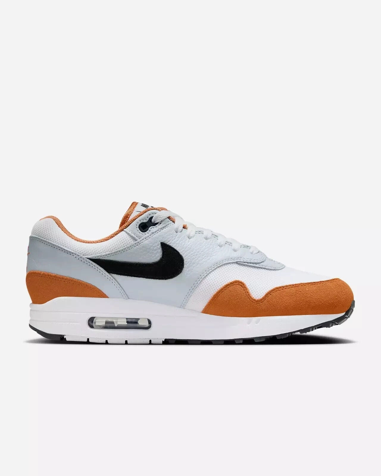 Nike Air Max 1 FN6952-101 Sneakers Men's White Orange Lifestyle Shoes TF5610