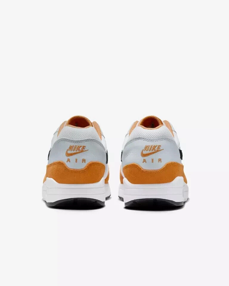 Nike Air Max 1 FN6952-101 Sneakers Men's White Orange Lifestyle Shoes TF5610