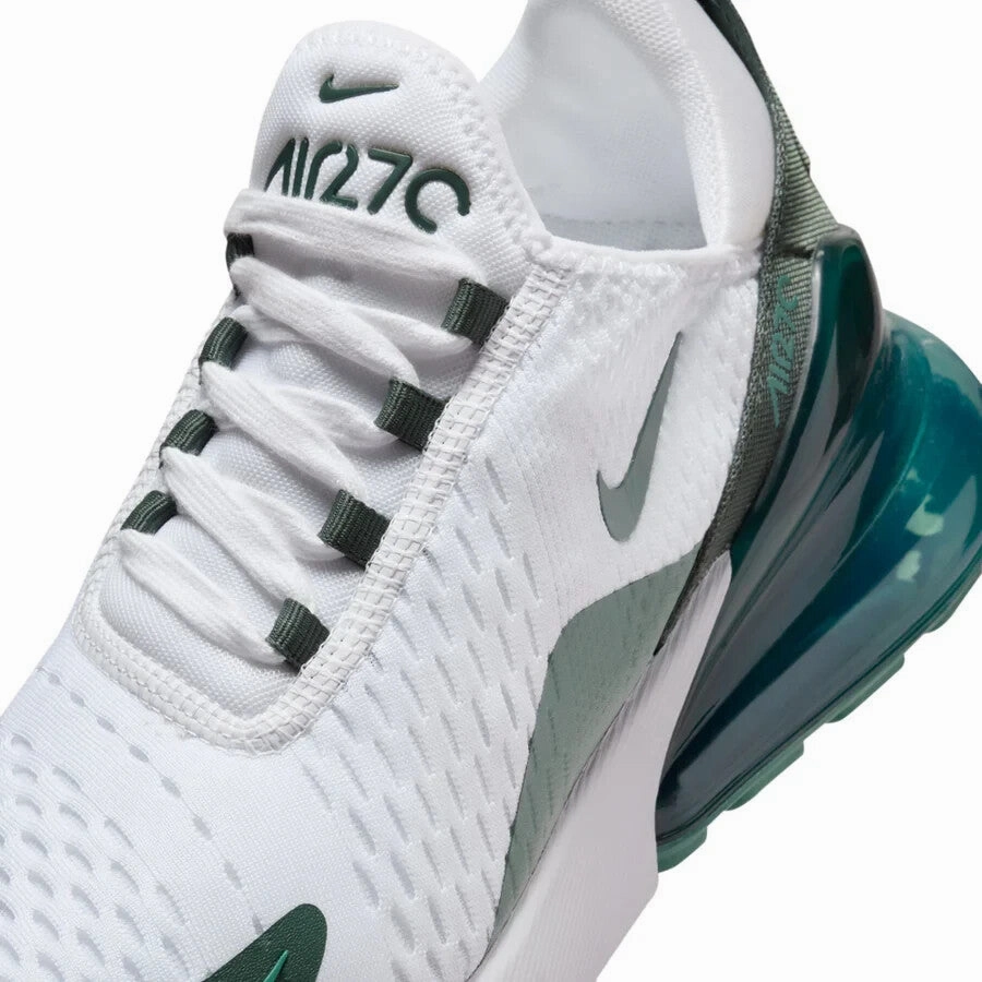 Nike Air Max 270 HQ3421-100 Sneakers Women's 6 White Green Running Shoes DWA90