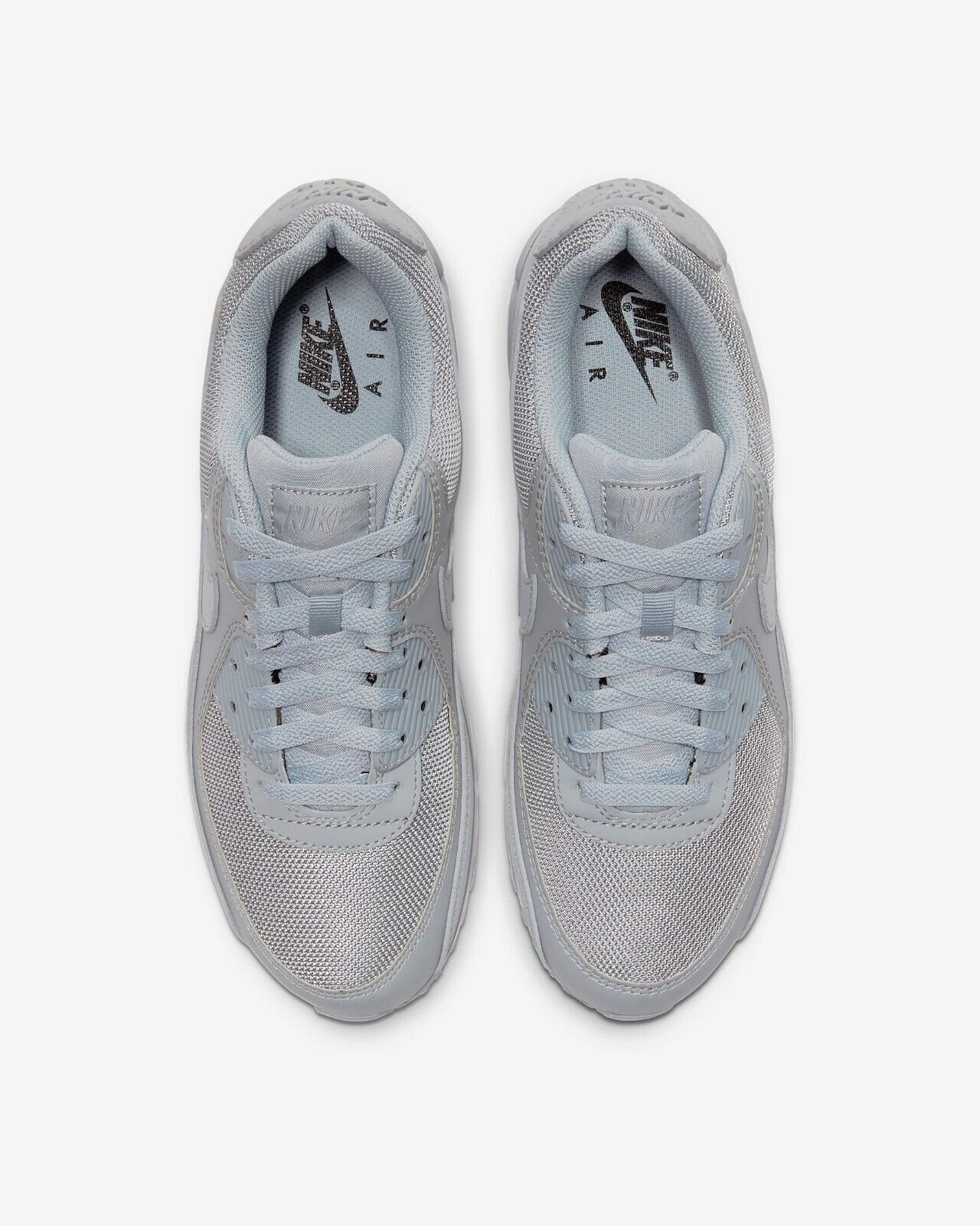 Nike Air Max 90 CN8490 Sneakers Men's Wolf Grey Leather Casual Lifestyle Shoes