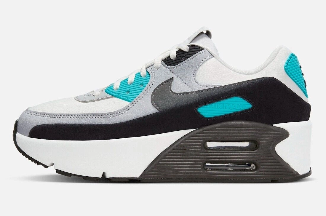 Nike Air Max 90 LV8 FD4328-103 Sneakers Women US 6.5 White Platform Shoes TF5911