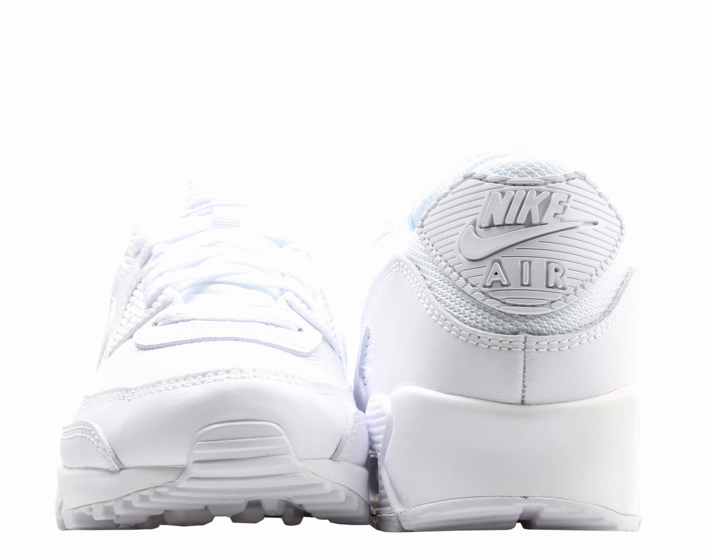 Nike Air Max 90 Triple White/White-Wolf Grey Men's Running Shoes CN8490-100