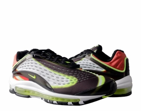 Nike Air Max Deluxe Black/Volt-Red-White Men's Running Shoes AJ7831-003 Mens Athletic Shoes clearance sale