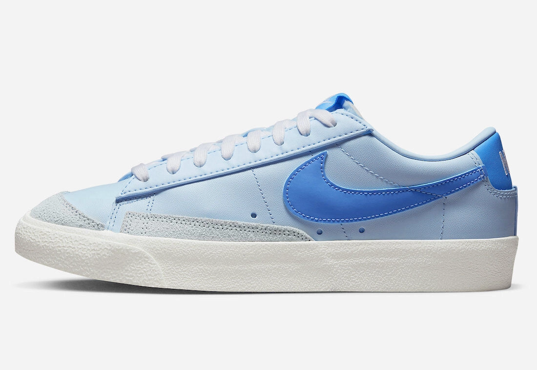 Nike Blazer Low '77 Vintage FD0281-400 Men Celestine Blue/Sail/White Shoes JC994 (8.5)