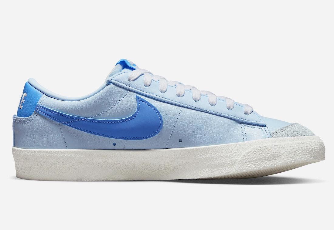 Nike Blazer Low '77 Vintage FD0281-400 Men Celestine Blue/Sail/White Shoes JC994 (8.5)