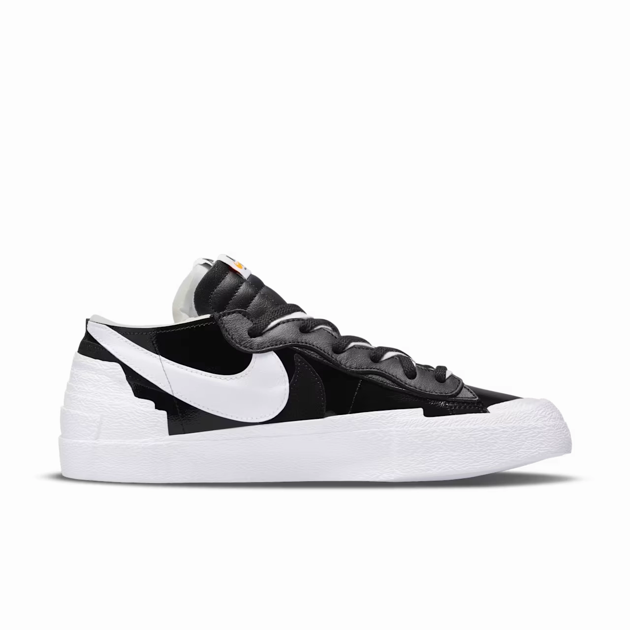 Nike Blazer Low x Sacai DM6443-001 Men's 11 Black Patent Leather Shoes GBNC205