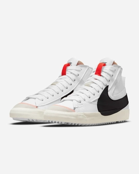 Nike Blazer Mid '77 Jumbo DD3111-100 Sneakers Men's White Black Leather Lace Up Mens Athletic Shoes clearance sale