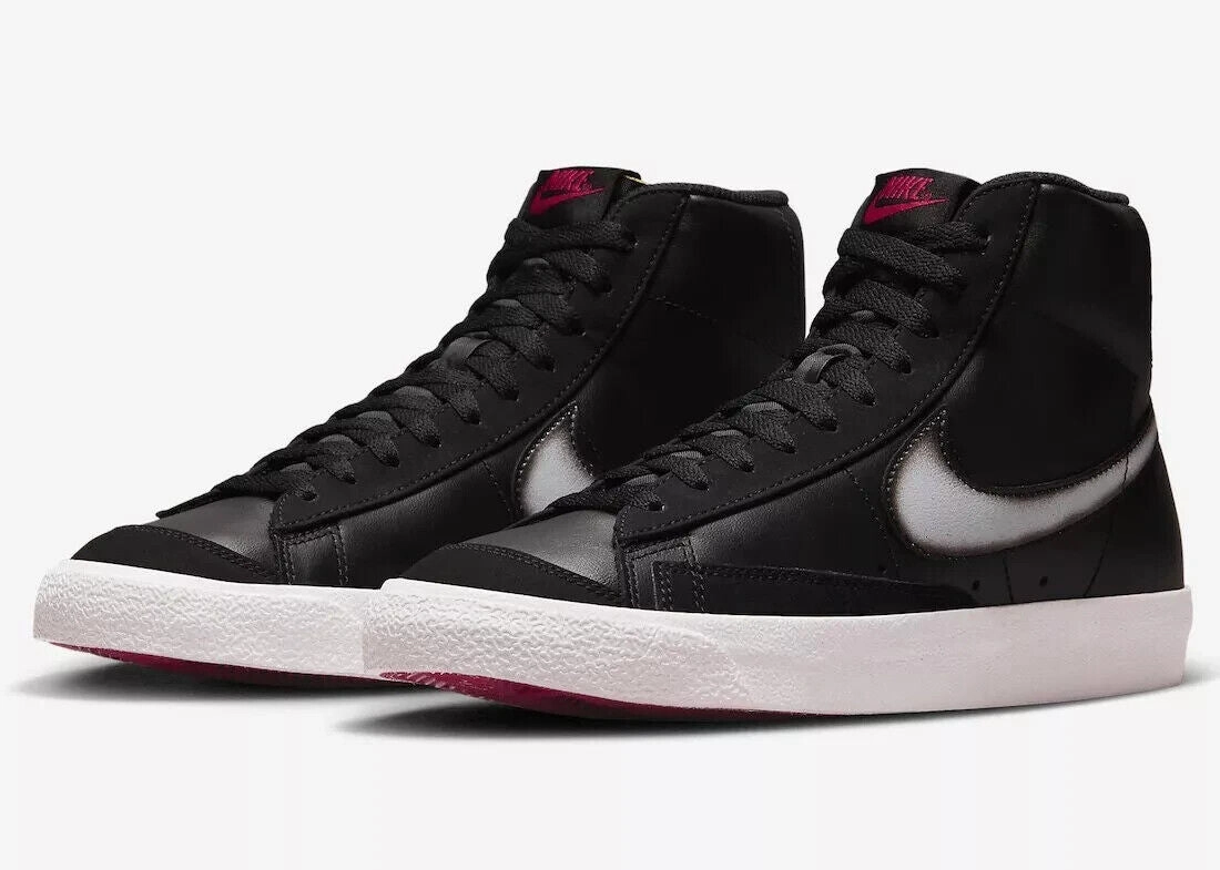 Nike Blazer Mid '77 Vintage FD6924-001 Sneakers Mens Black Leather Lace Up TF757 (Black,11.5) Mens Sneakers & Athletic Shoes outlet