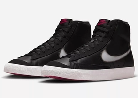 Nike Blazer Mid '77 Vintage FD6924-001 Sneakers Mens Black Leather Lace Up TF757 (Black,11.5) Mens Sneakers & Athletic Shoes outlet