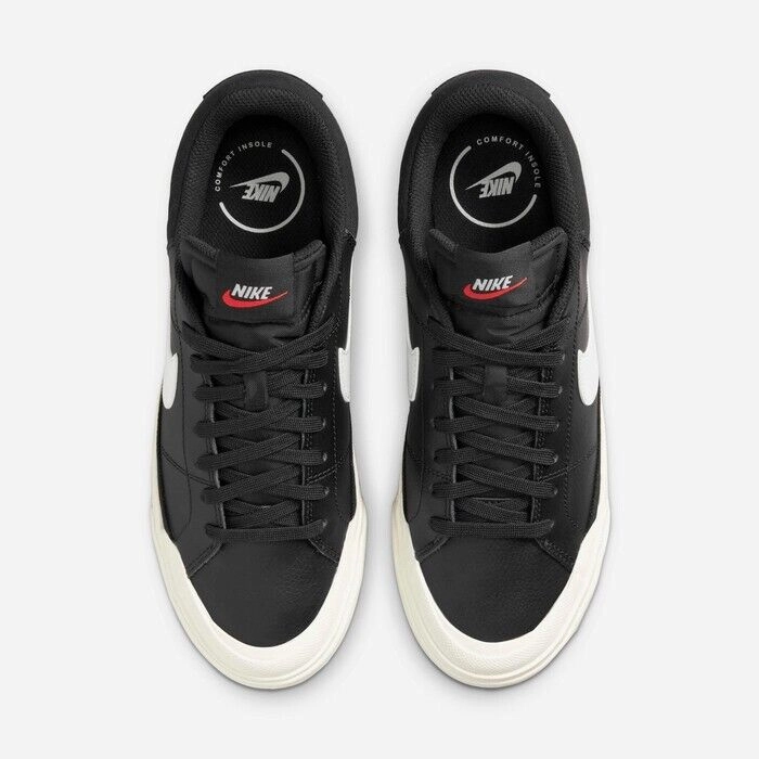 Nike Court Legacy Lift DM7590-001 Sneakers Womens 12 Black Platform Shoes TF6047