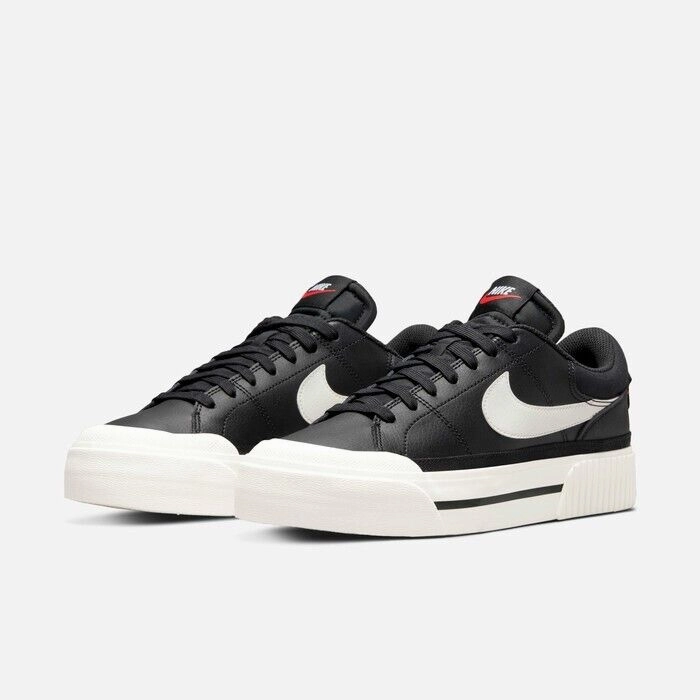Nike Court Legacy Lift DM7590-001 Sneakers Womens 12 Black Platform Shoes TF6047 Athletic Shoes for Women discount