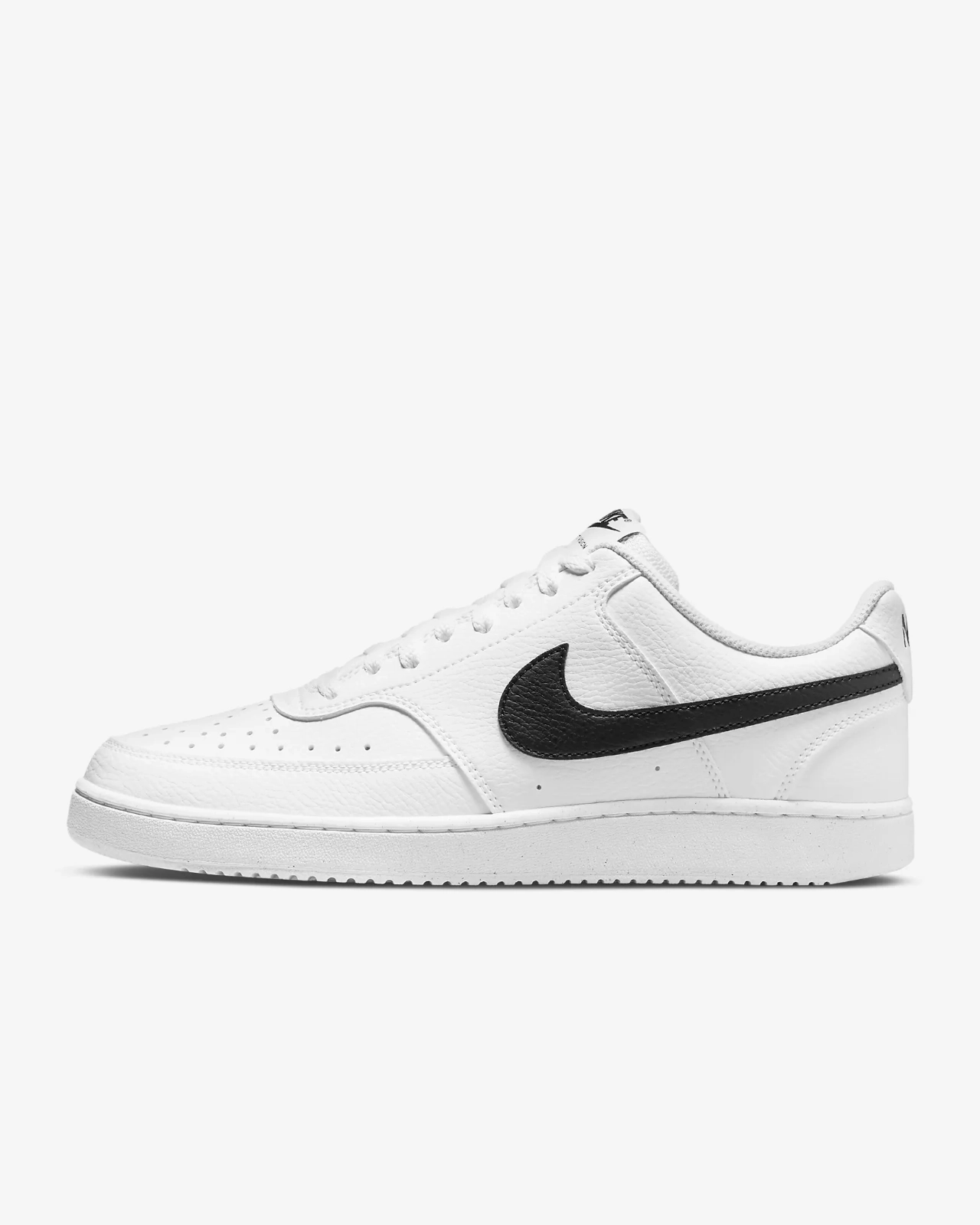 Nike Court Vision Low Next Nature DH2987-101 Sneakers Men's White Black Leather