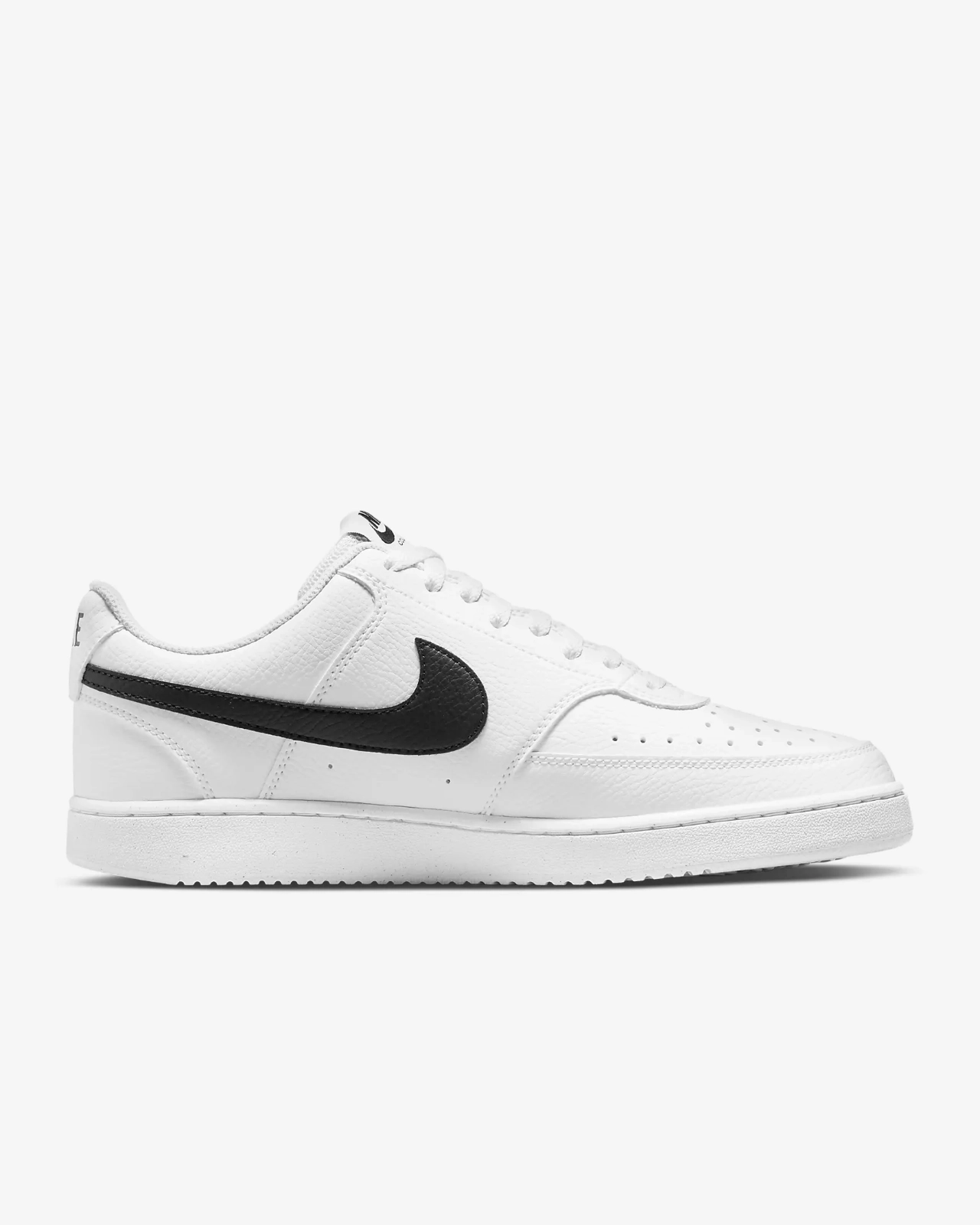 Nike Court Vision Low Next Nature DH2987-101 Sneakers Men's White Black Leather