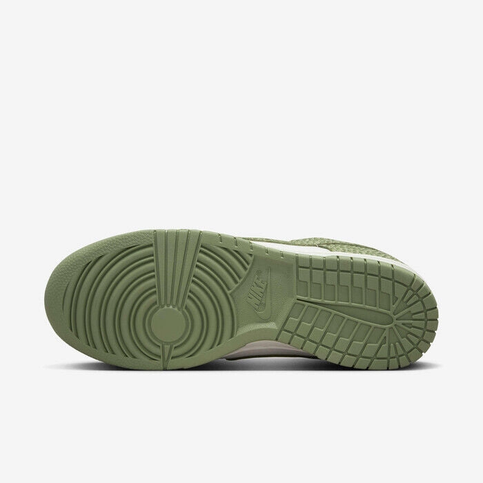 Nike Dunk Low FV6516-300 Sneakers Women's Oil Green Leather Lifestyle Shoes PSS1 (Green,11.5)