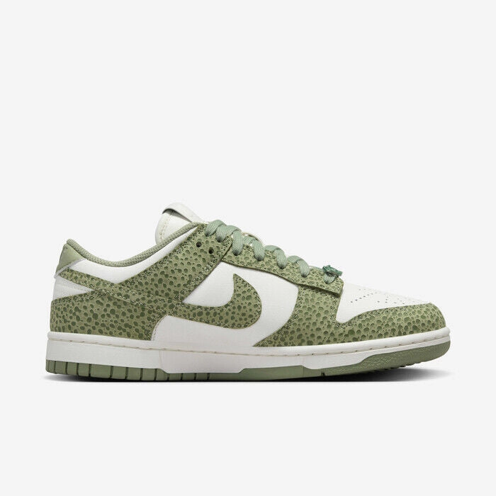 Nike Dunk Low FV6516-300 Sneakers Women's Oil Green Leather Lifestyle Shoes PSS1 (Green,11.5)