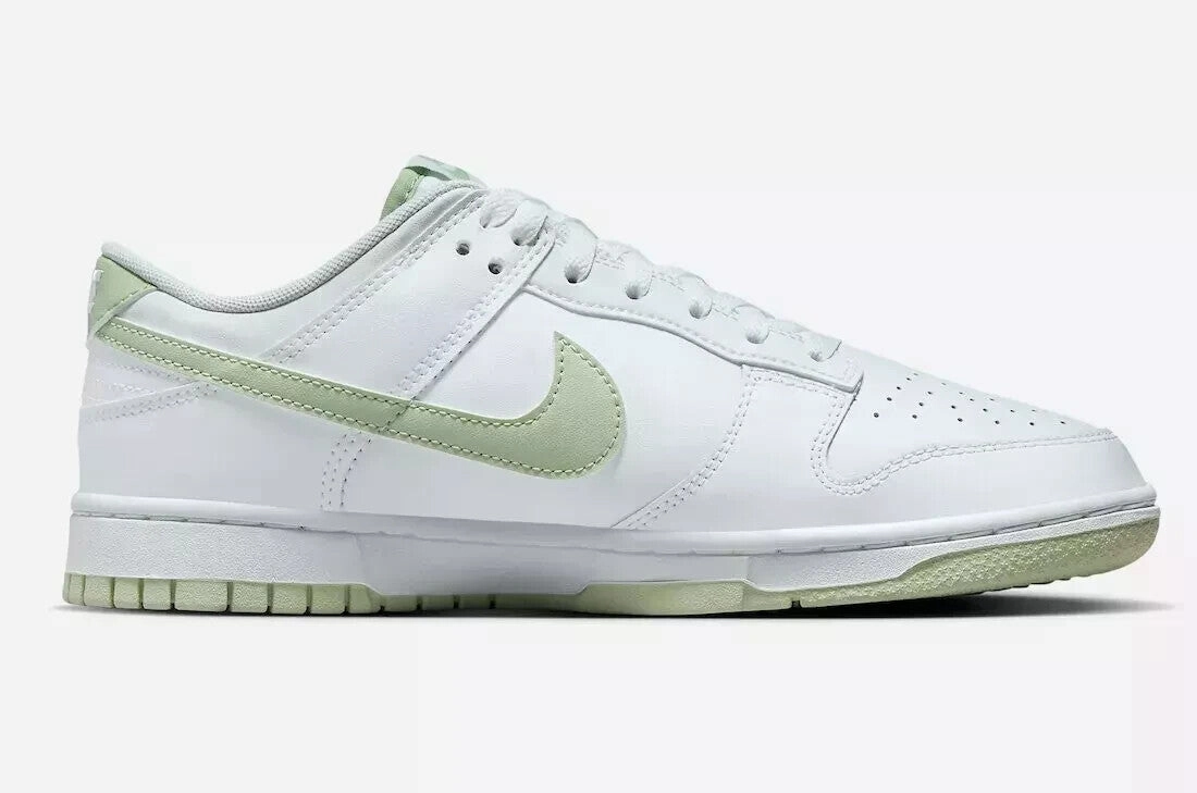 Nike Dunk Low Honeydew DV0831-105 Men's White Leather Lifestyle Shoes GBNC144 (White,10)