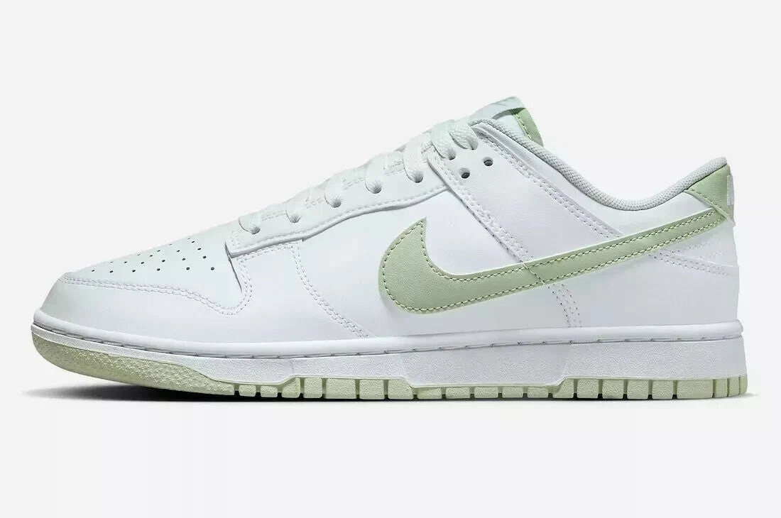 Nike Dunk Low Honeydew DV0831-105 Men's White Leather Lifestyle Shoes GBNC144 (White,10)