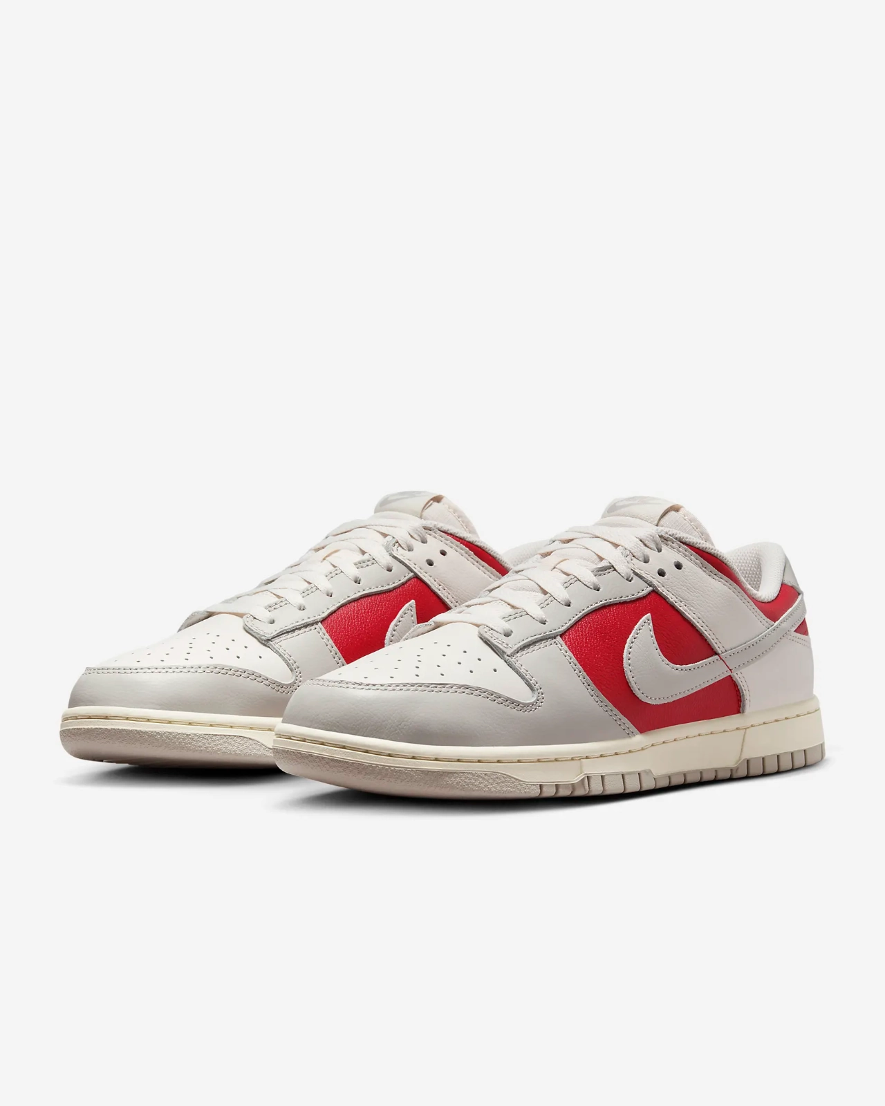 Nike Dunk Low Retro HJ9093-030 Sneaker Men's Gray Leather Lifestyle Shoes PSS276 (Gray,7.5)