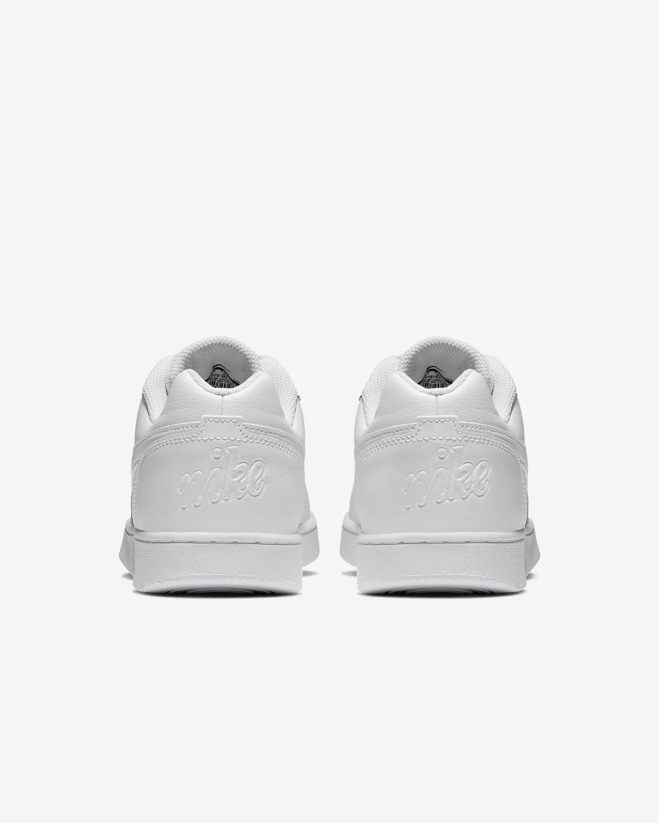 Nike Ebernon Low AQ1779-100 Sneakers Women's US 9 White Leather Shoes RHS2703