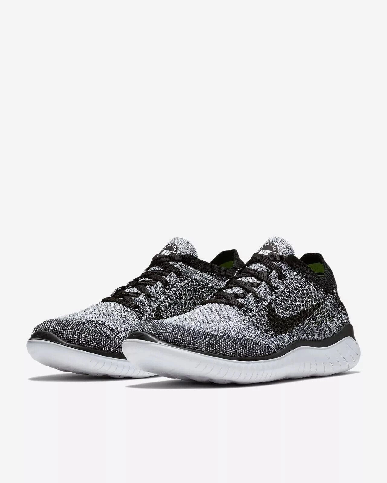 Nike Free Run Flyknit 2018 942838-101 Men's US 8.5 Gray Running Shoes GBNC202 Mens Sneakers & Athletic Shoes outlet