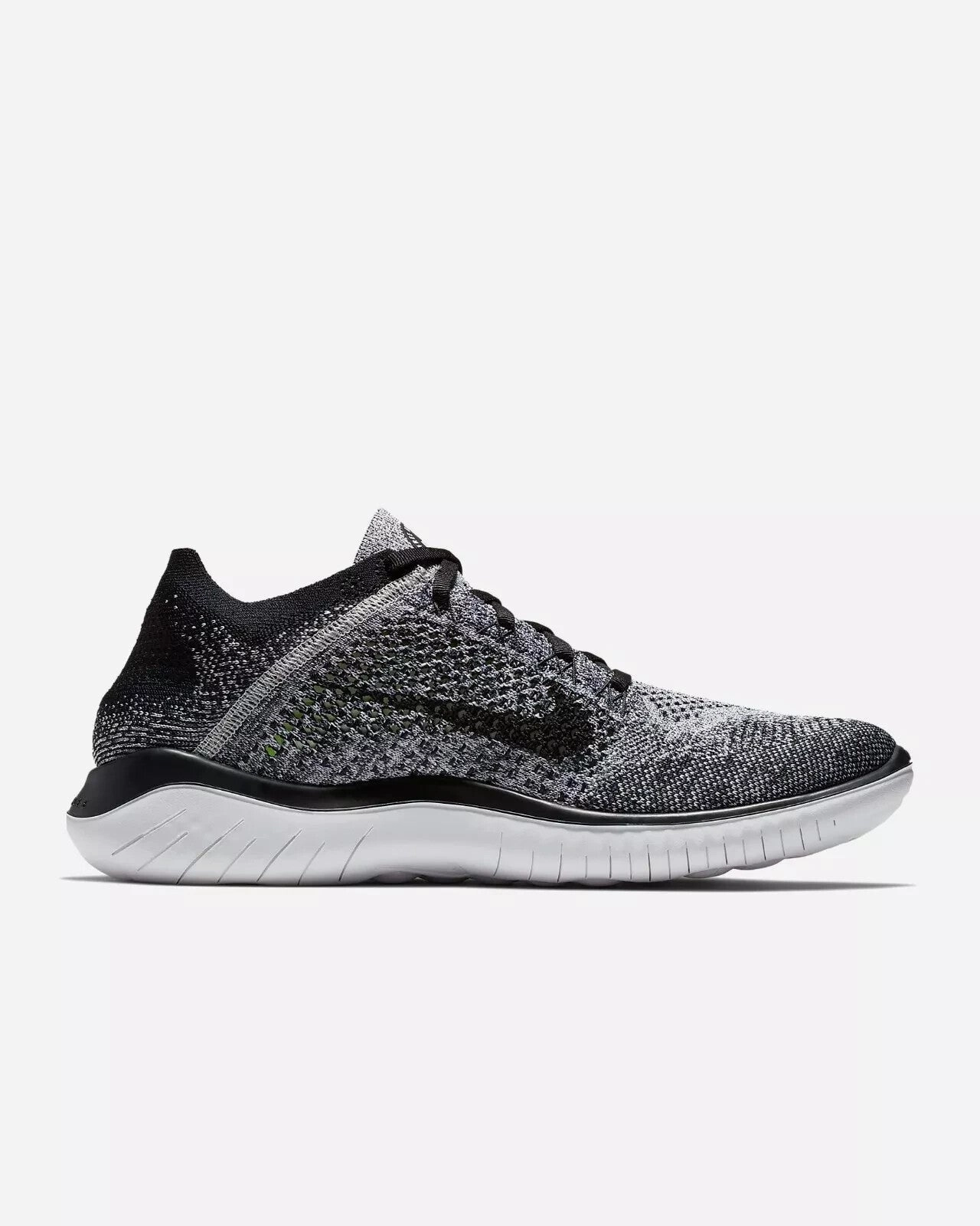 Nike Free Run Flyknit 2018 942838-101 Men's US 8.5 Gray Running Shoes GBNC202