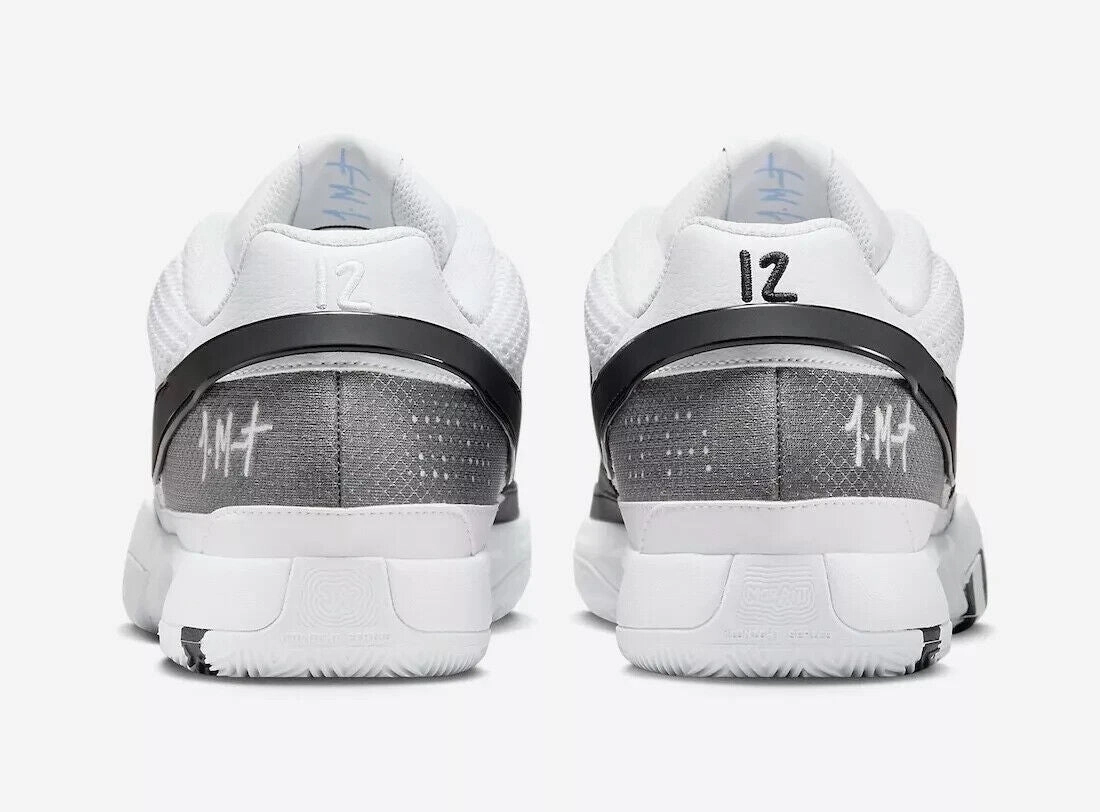 Nike Ja 1 Scratch 2.0 FQ4796-101 Sneaker Mens White Black Basketball Shoes FD773 (White,13)