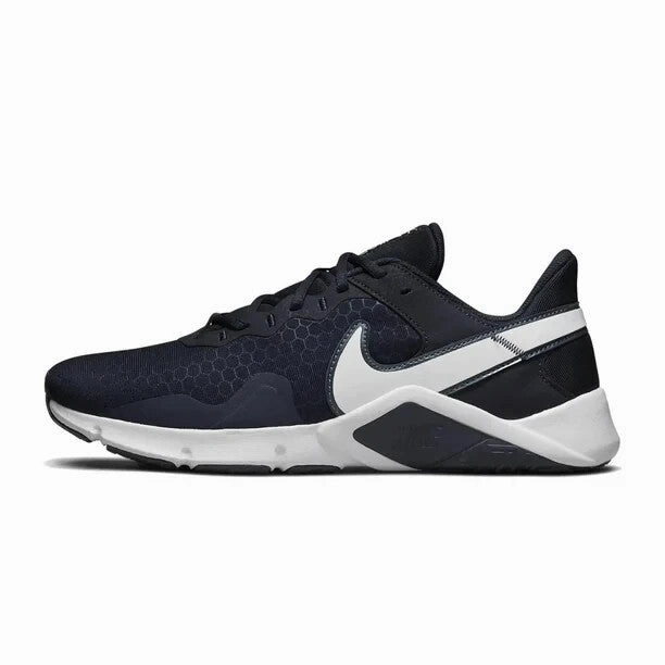 Nike Legend Essential 2 CQ9356-401 Men's US 11.5 Navy White Workout Shoes GBNC47