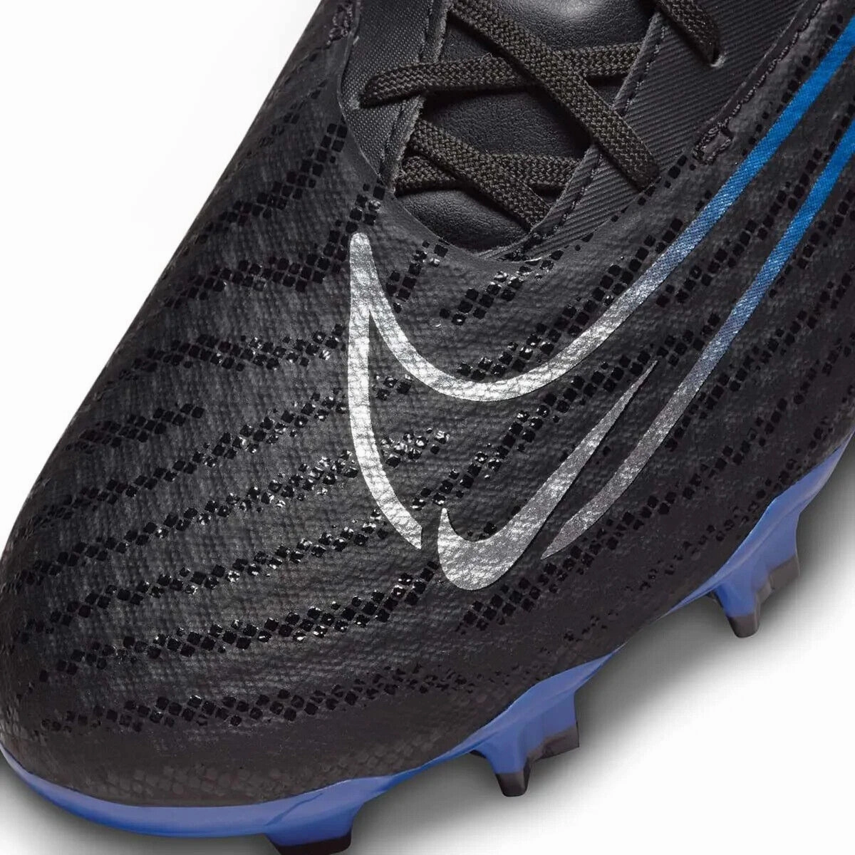 Nike Phantom GX Academy FG/MG DD9473-040 Men 4.5 Black Blue Soccer Cleats TF3448