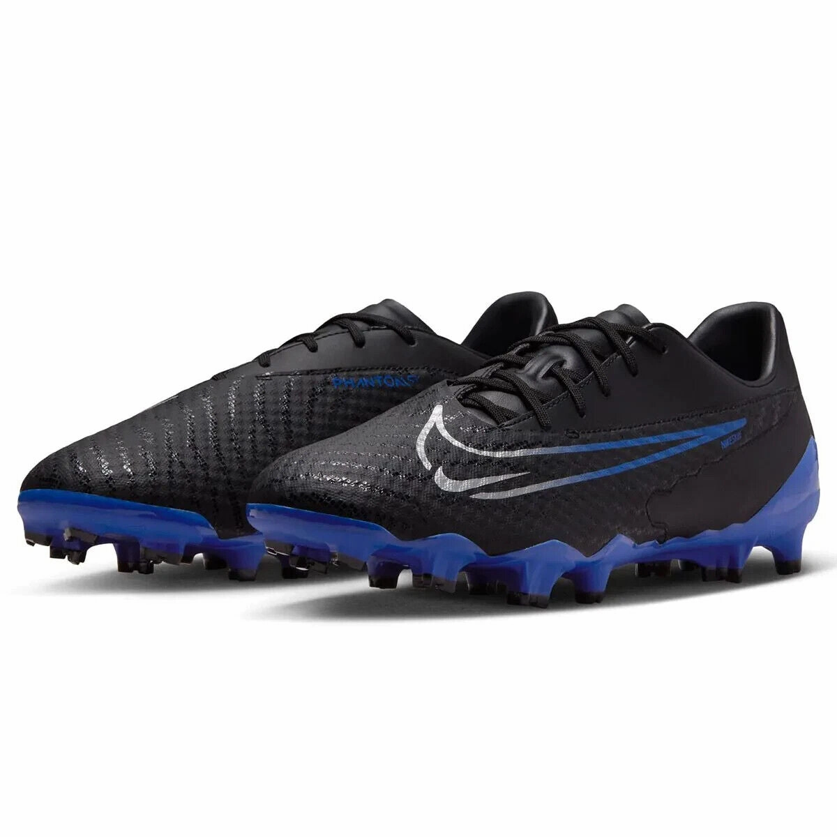 Nike Phantom GX Academy FG/MG DD9473-040 Men 4.5 Black Blue Soccer Cleats TF3448 Mens Athletic Shoes clearance sale