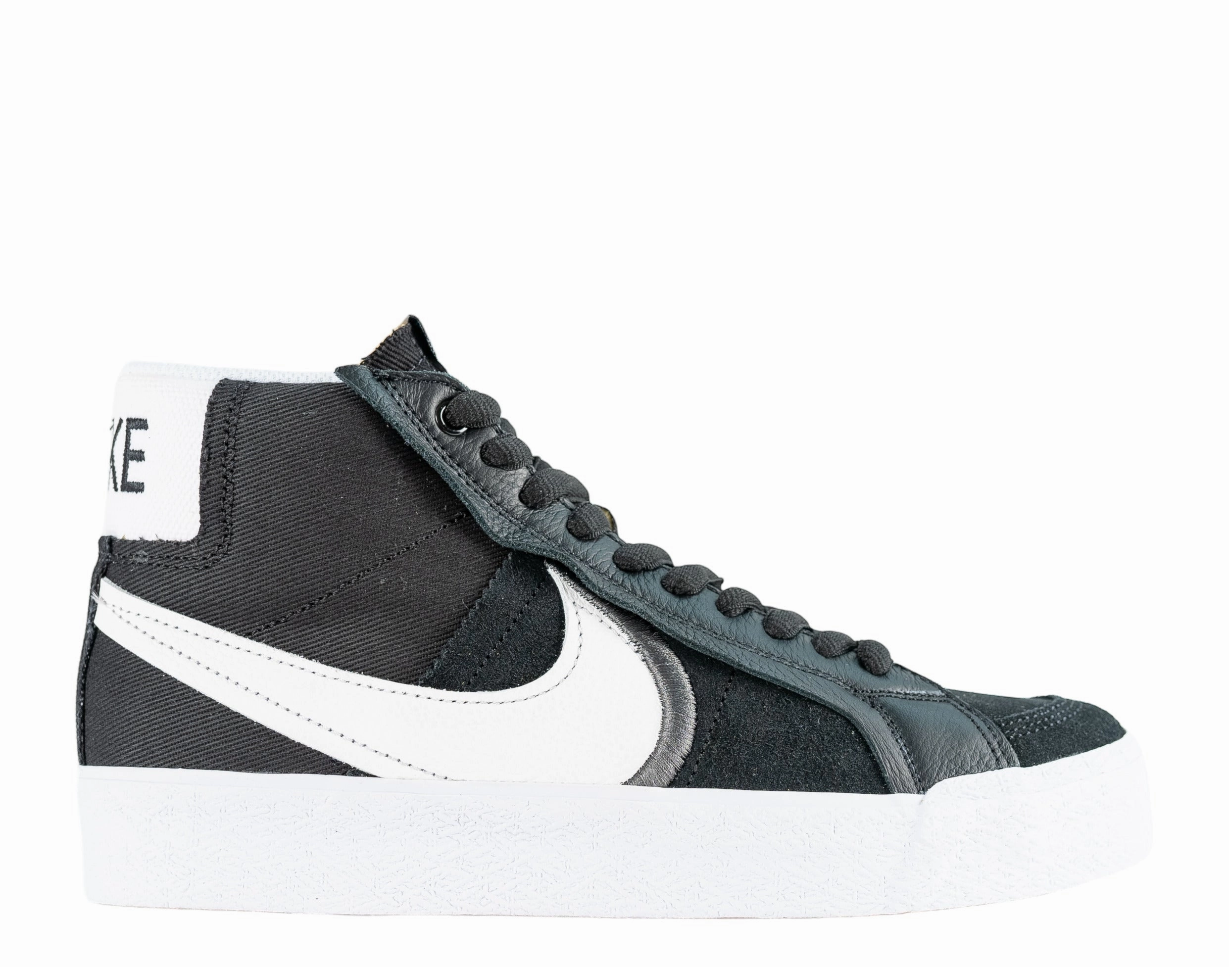 Nike SB Zoom Blazer Mid PRM Plus Men's Skateboard Shoes DR9144-001 Black White