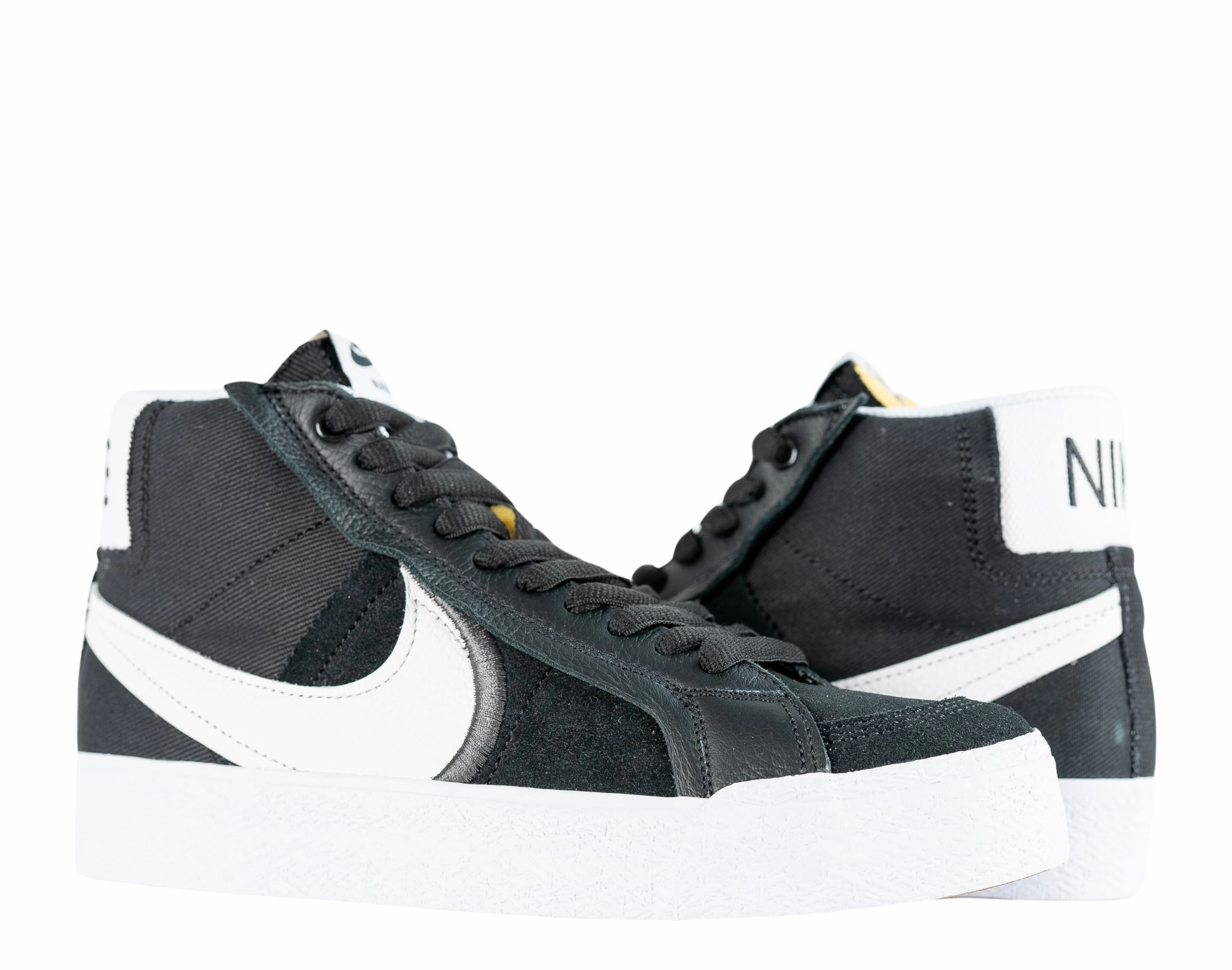 Nike SB Zoom Blazer Mid PRM Plus Men's Skateboard Shoes DR9144-001 Black White Mens Athletic Shoes clearance sale