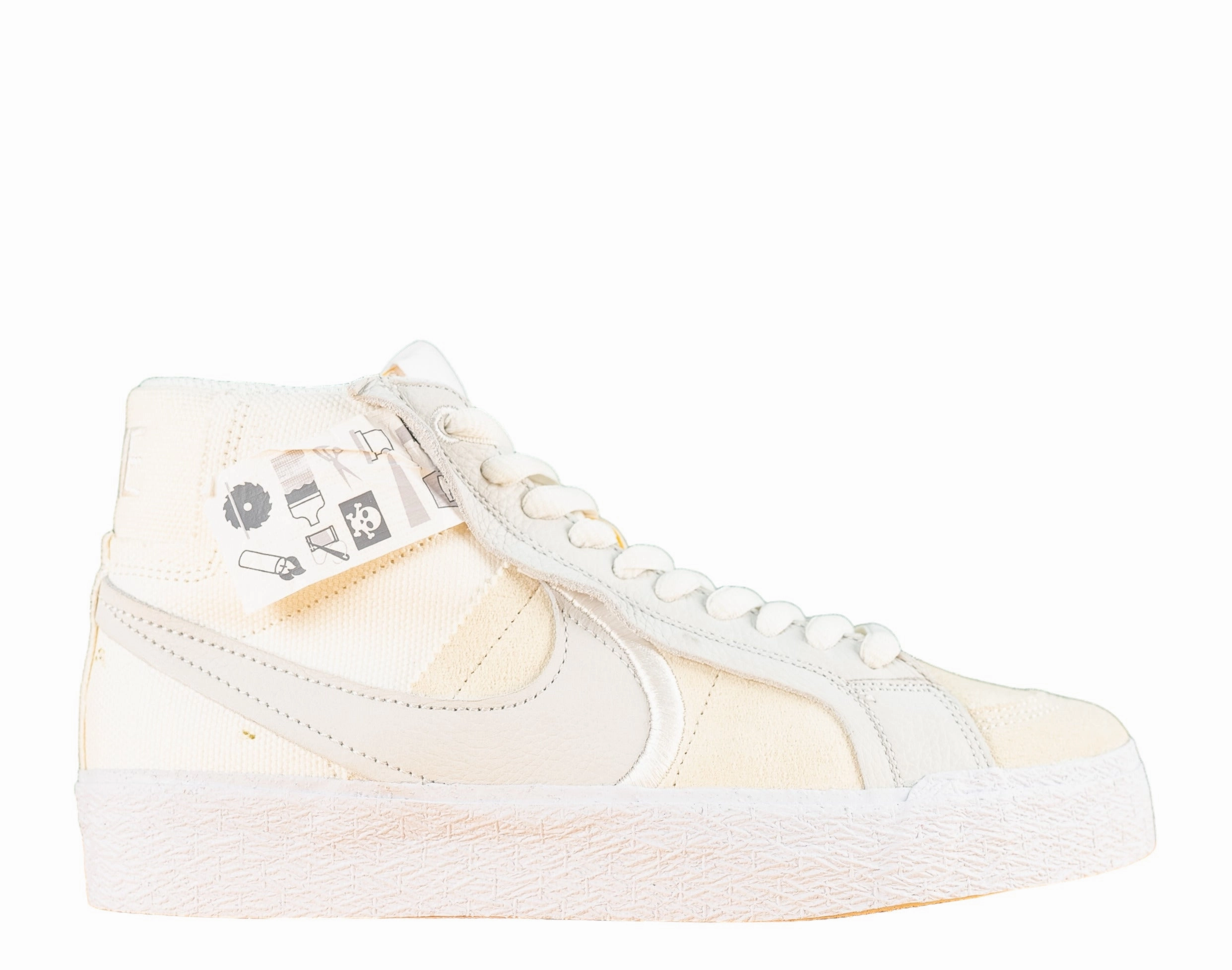Nike SB Zoom Blazer Mid PRM Plus Men's Skateboard Shoes DZ7587-110 Summit White