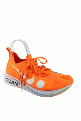 Nike x Off White Womens Lace Up Knit Foam Running Sneakers Orange White Athletic Shoes for Women discount