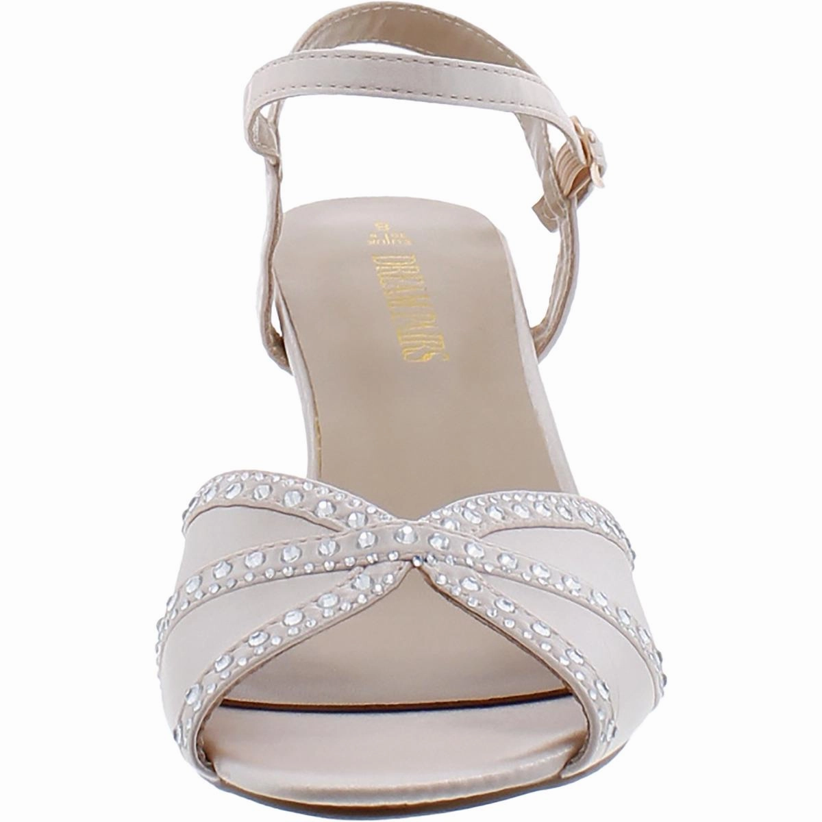 Nina-150 Womens Faux Leather Glitter Evening Sandals