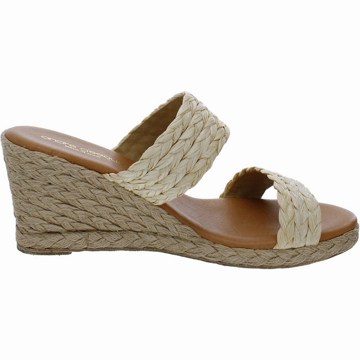Nolita Raffia Womens Espadrille Slip On Wedge Sandals