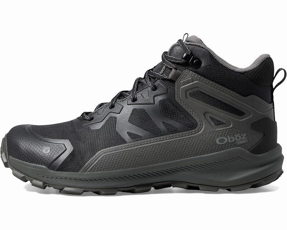 Oboz Katabatic Mid B-Dry Hiking Men's Size 8.5 Charcoal Mesh Ankle Boots TF5123