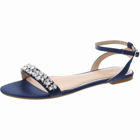 Ohara Womens Faux Leather Rhinestone Ankle Strap Womens Beach Sandals special deal