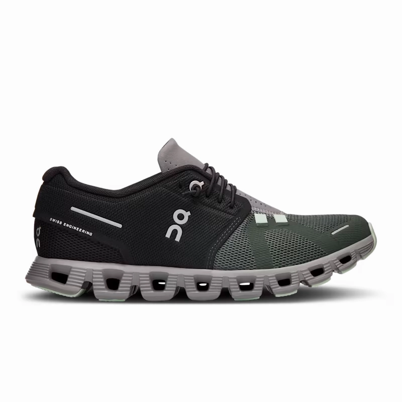 On Cloud 5 59-98158 Sneakers Women's 5 Black Lead Athletic Running Shoes KHD1626