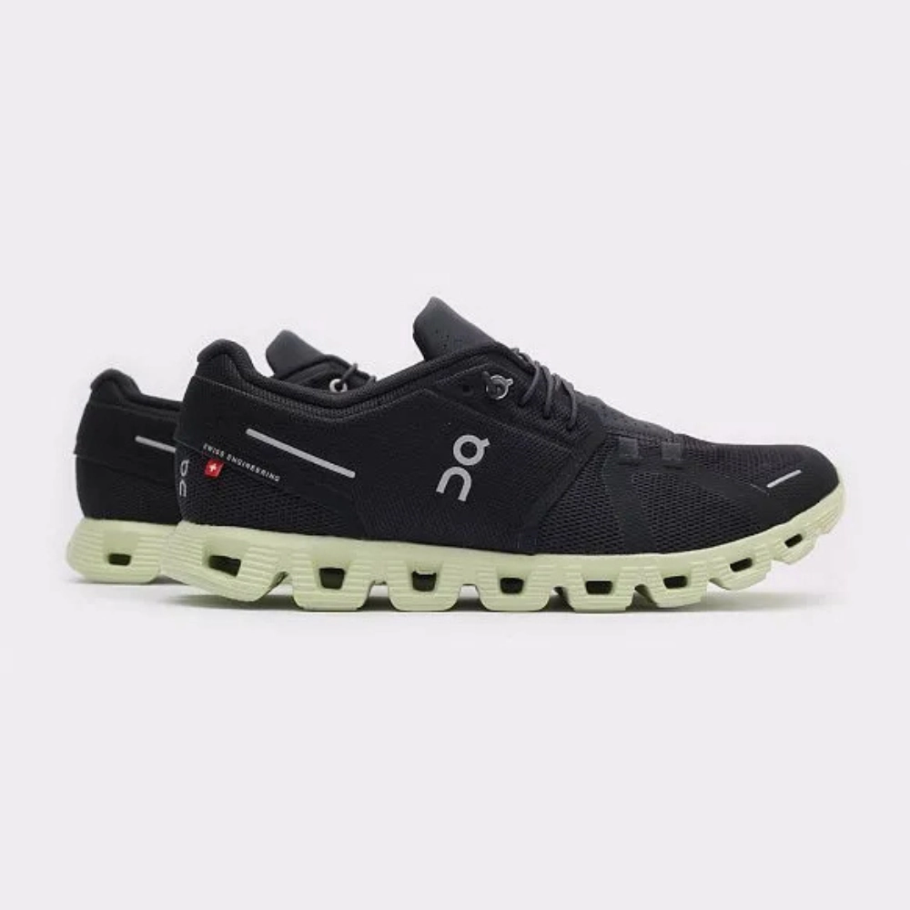 On Cloud 5 59.98887 Sneakers Men 12.5 Black Green Slip-On Athletic Running Shoes