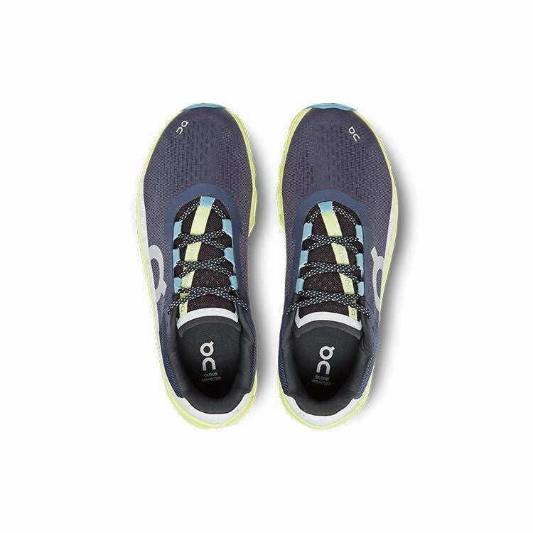 On Cloudmonster 61.98244 Sneaker Men's Iron Hay Lace-Up Lifestyle Running Shoes