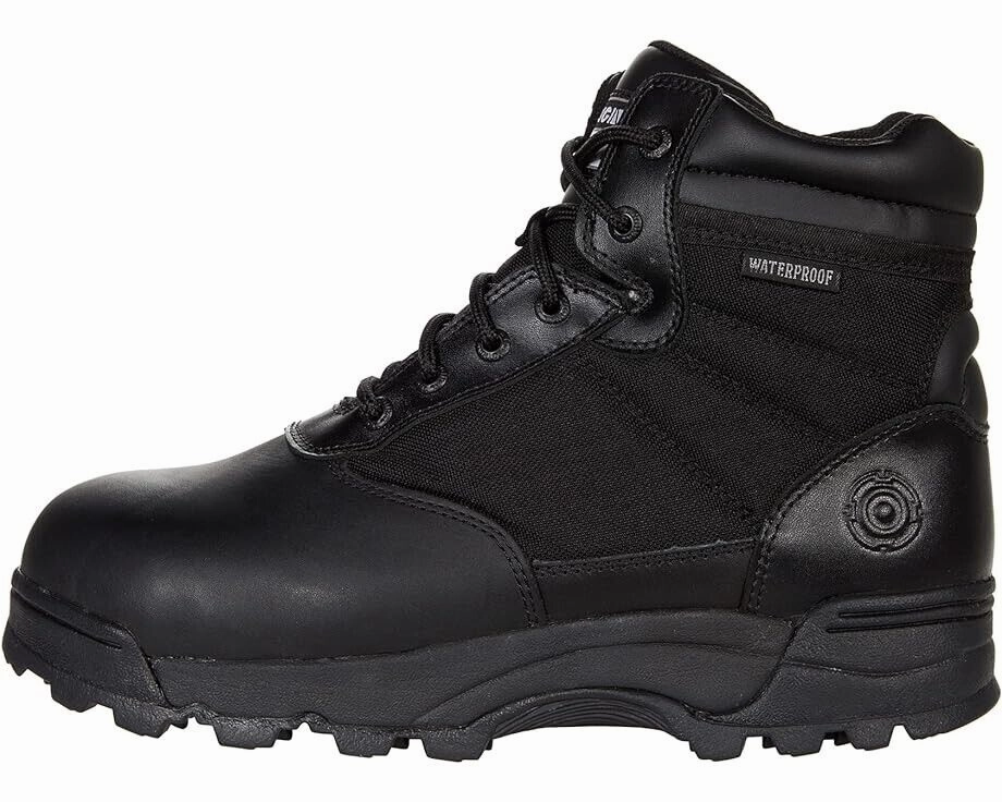 Original S.W.a.T. Classic 6 Men's 4 Black Leather Safety Toe Work Boots ZPO2457