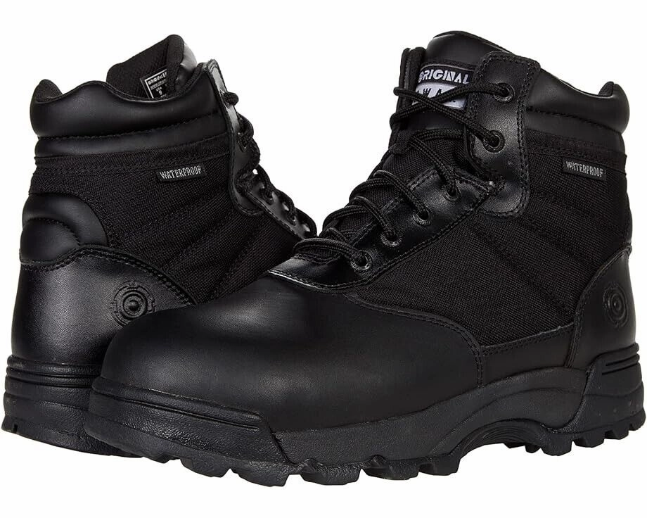 Original S.W.a.T. Classic 6 Men's 4 Black Leather Safety Toe Work Boots ZPO2457 Buy Mens Chukkas online shop