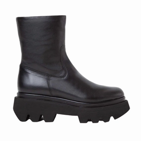 Osian Leather Ankle Boot In Iris Black Womens Winter & Rain Boots online
