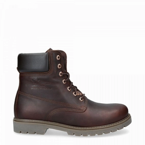 Panama Jack 03 C52 Mens Brown Boots Waterproof Leather Laces Hiking Ankle Chukka Mens Chukka Boots outlet deals