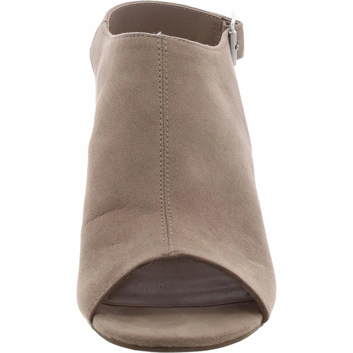 Pascaal Womens Faux Suede Peep Toe Shooties