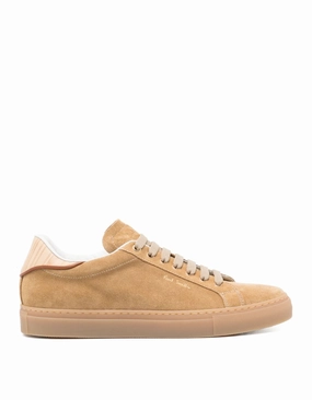 Paul Smith logo-stamp suede sneakers Mens Shoes online flash sale