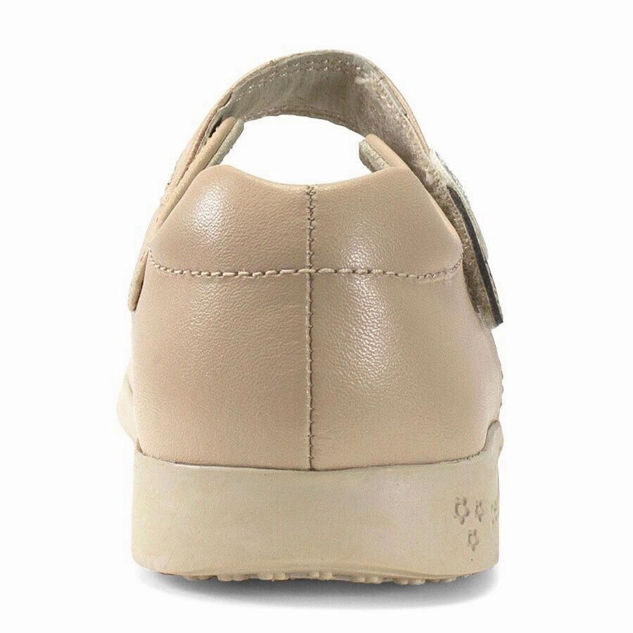 Pediped Flex Chloe RS7089 Sandals Girls US 10 Beige Round Toe Mary Jane ZPO2074