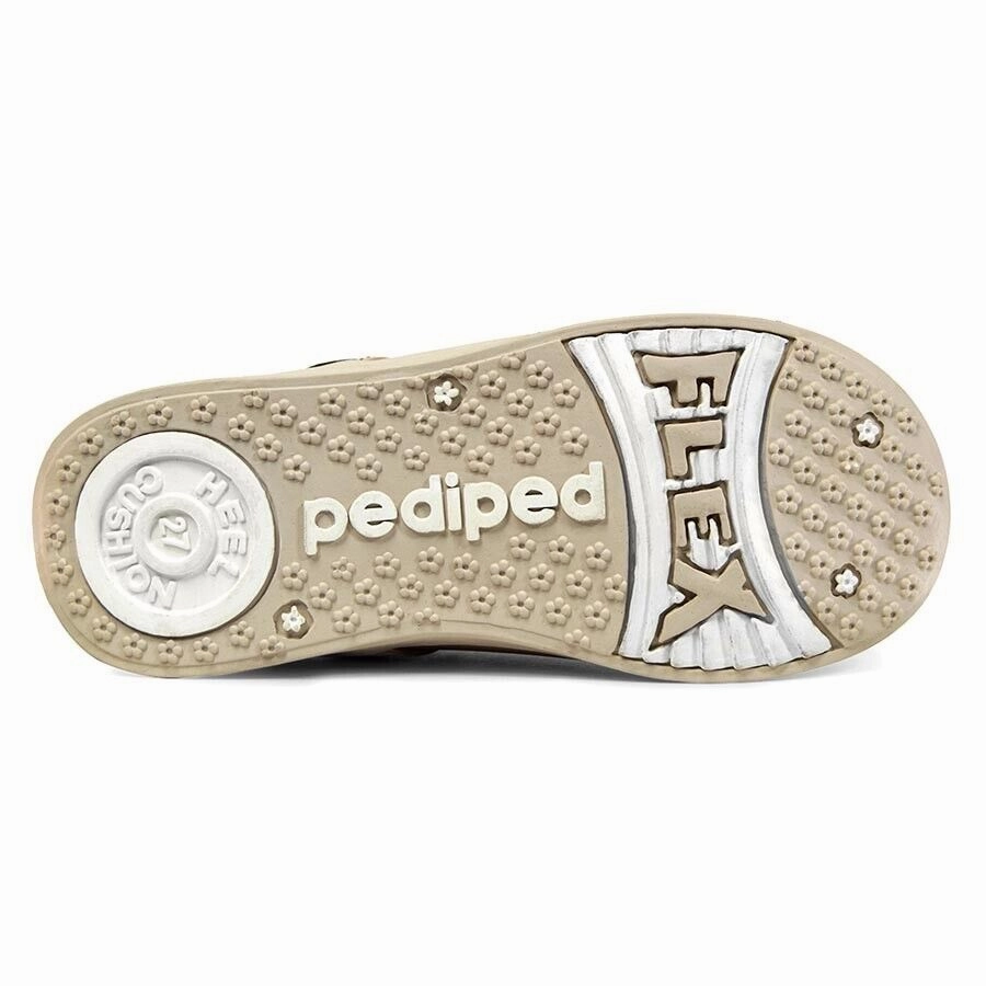 Pediped Flex Chloe RS7089 Sandals Girls US 10 Beige Round Toe Mary Jane ZPO2074